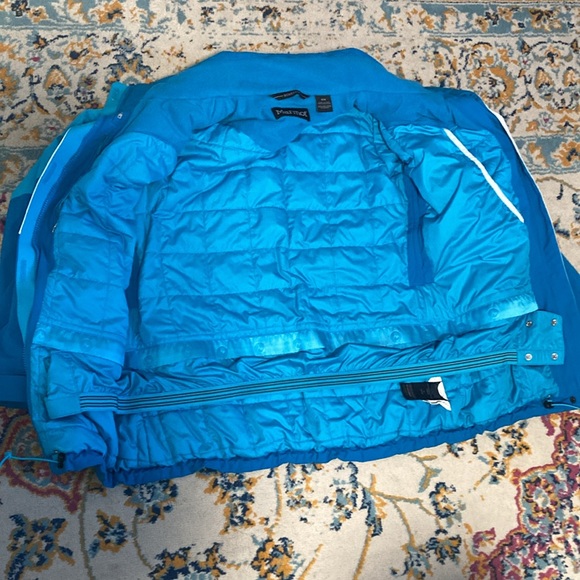 Marmot Ski Jacket Blue White Size Medium - Picture 5 of 6